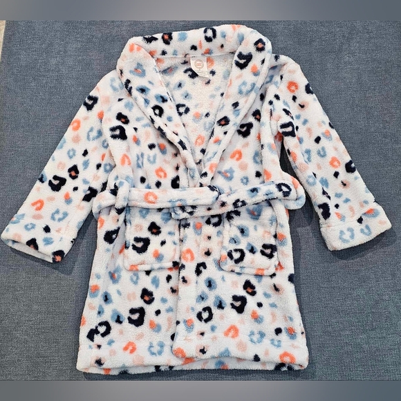 💥5/$30 Wonder Nation Baby Toddler Girls Robe Size: 2T - Picture 2 of 5